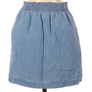 J Crew Factory Blue Soft cotton polyester mini Skirt Size 2